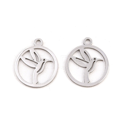 304 Stainless Steel Charms STAS-E521-07P-01-1