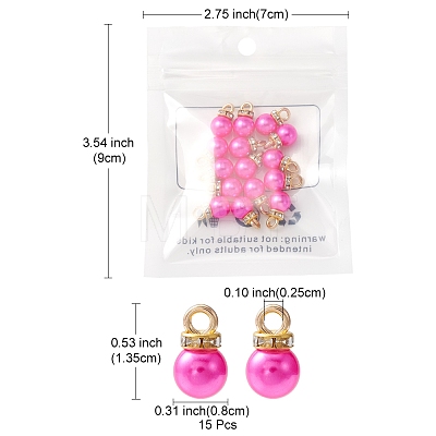 ABS Plastic Charms KY-YW0001-24E-1