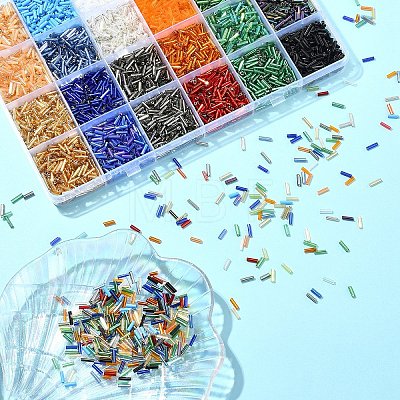 DIY Glass Bugle Beads Bracelets Jewelry Making Kits DIY-YW0010-65-1
