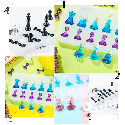 Silicone Chess Shaped Mold Kits DIY-OC0002-81-1