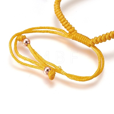 Nylon Cord Braided Bead Bracelets Making BJEW-F360-FRG22-1