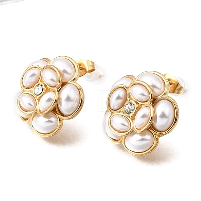 304 Stainless Steel Stud Earrings for Women EJEW-A164-03G-1