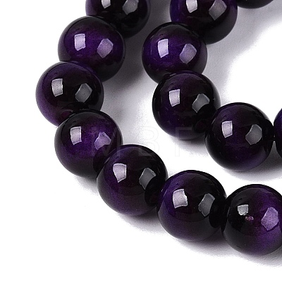 Imitation Tiger Eye Glass Beads Strands GLAA-Q106-03A-B08-1