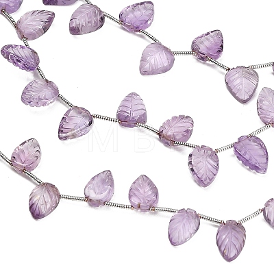 Natural Amethyst Carved Beads Strands GG-CBA0C95-E04-01-1