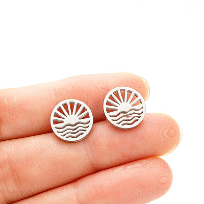Valentine's Day 304 Stainless Steel Stud Earrings WGDCE41-06-1