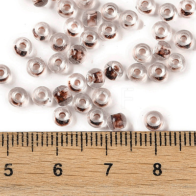 Transparent Inside Colours Glass Seed Beads SEED-A032-04S-1