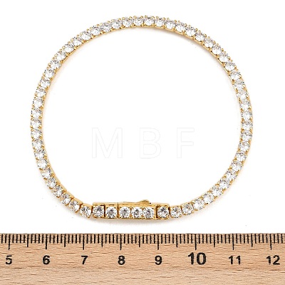 925 Sterling Silver Micro Pave Cubic Zirconia Tennis Bracelets for Women BJEW-C117-01B-G02-1