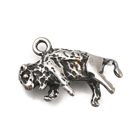 Retro 304 Stainless Steel Pendants STAS-L284-16AS-06-1