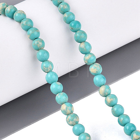 Synthetic Turquoise Beads Strands G-N364-08A-01-1