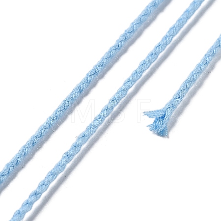 20M Polyester Braided Cord for Jewelry Making OCOR-G015-04A-02-1