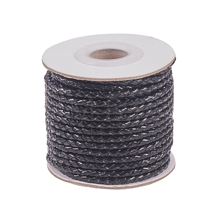 Round Braided Cowhide Cords WL-L009-01A-1