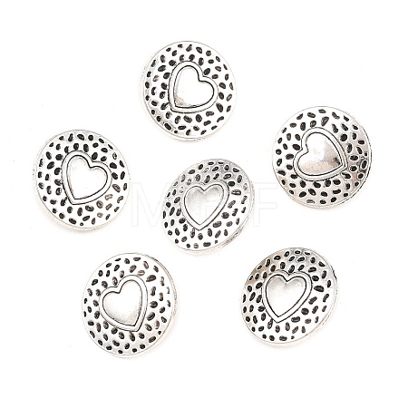 Tibetan Style Alloy Shank Buttons X-TIBE-Q044-04AS-RS-1