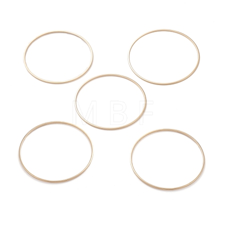 Brass Linking Rings KK-Y003-03M-G-1