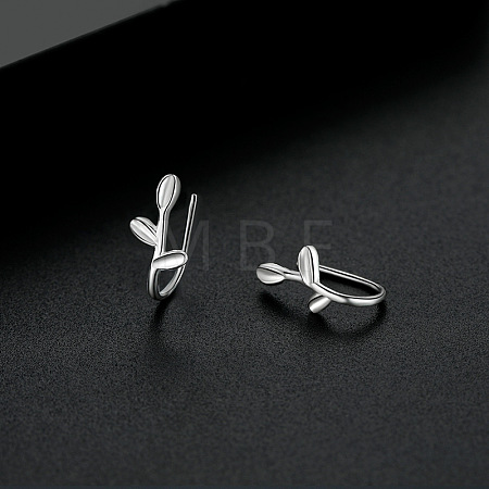 999 Fine Silver Cuff Earrings FS-WG3F72D-03-1