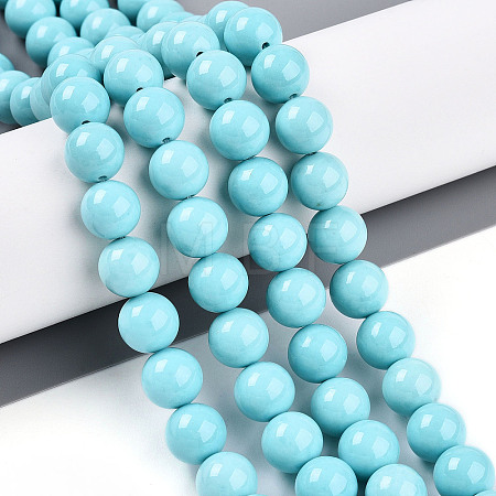 Synthetic Turquoise Beads Strands G-A255-A04-03B-1