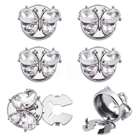 Alloy & Rhinestone Cufflinks FIND-FG0005-66P-01-1