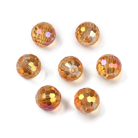Transparent Electroplate Glass Beads EGLA-N002-31-G02-1