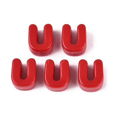Opaque Acrylic European Beads OACR-M027-01U-10-1