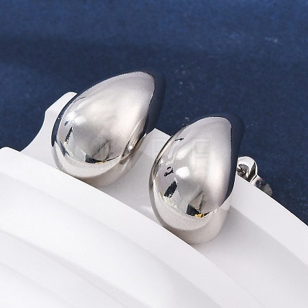Rack Plating Brass Teardrop Stud Earrings LS-EJWE-Q766-03P-1