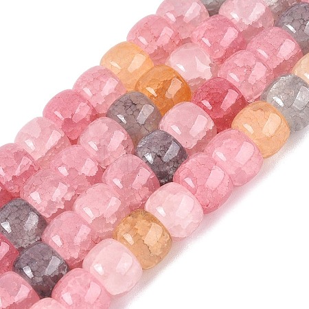 Ombre Effect Dyed Glass Beads Strands GLAA-Q106-05B-A03-1