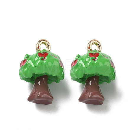 Alloy Enamel Pendants FIND-A060-01G-01-1