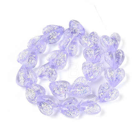 Handmade Foil Lampwork Beads Strands FOIL-T008-08F-1