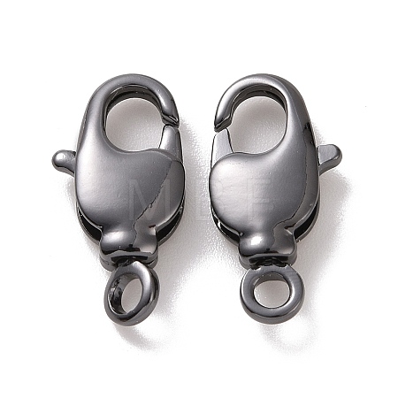 Rack Plating Brass Swivel Lobster Claw Clasps KK-K238-39B-M-1