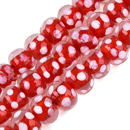 Handmade Lampwork Beads Strands LAMP-N037-05F-1