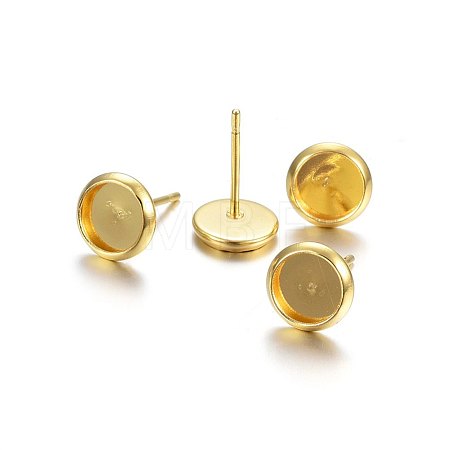 304 Stainless Steel Stud Earring Findings X-STAS-P210-46G-03-1