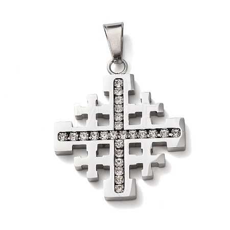 304 Stainless Steel Pendants STAS-D214-01P-1