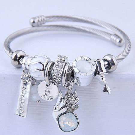 304 Stainless Steel European Bangles FS-WG0F961-04-1