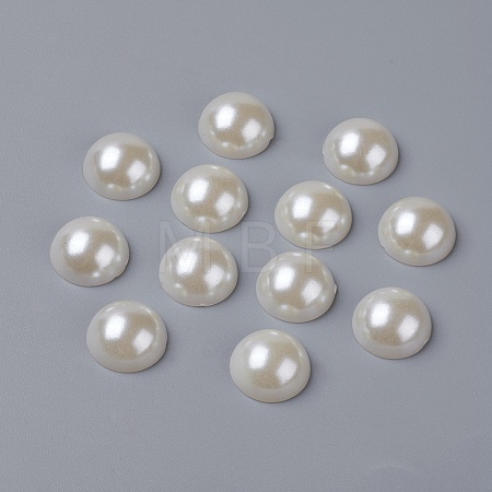 DIY Scrapbooking Imitated Pearl Acrylic Dome Cabochons X-OACR-H001-9-1