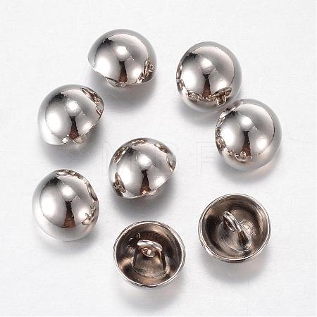 Alloy Shank Buttons BUTT-D054-15mm-06P-1