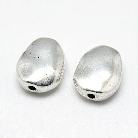 Tibetan Style Alloy Beads TIBE-S301-062AS-RS-1