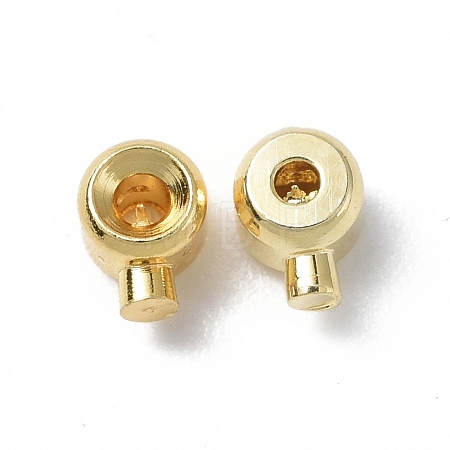 Brass Crimp Beads KK-P223-35G-1