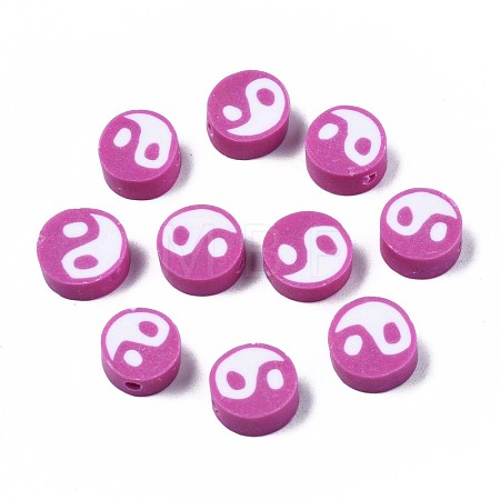 Handmade Polymer Clay Beads CLAY-T016-65J-1