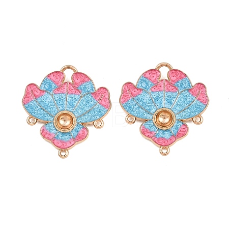 Alloy Enamel Cabochon Connector Settings AL-CBA8479-11KCG-1
