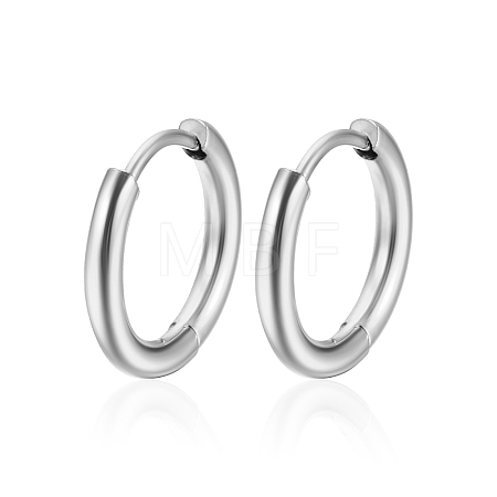 Stainless Steel Hoop Earrings PW-WG73897-11-1