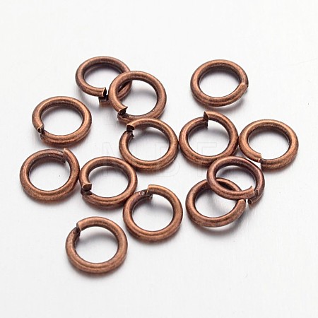 Brass Open Jump Rings JRC6MM-R-1
