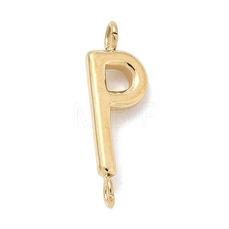 304 Stainless Steel Letter Connector Charms LS-STAS-M108-01G-16-1