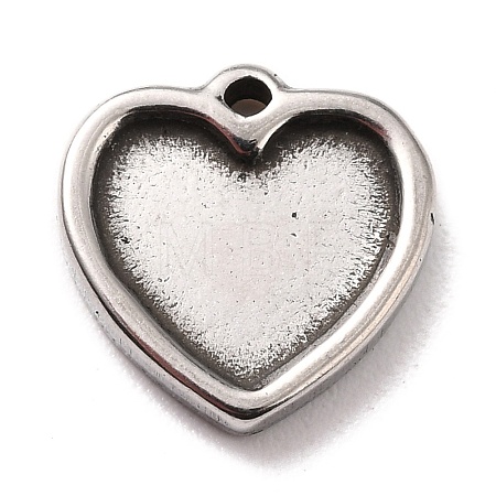 Non-Tarnish 304 Stainless Steel Charms Cabochons Settings X-STAS-B024-67P-1