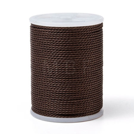 Round Waxed Polyester Cord YC-G006-01-1.0mm-36-1
