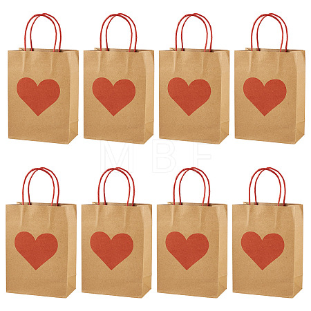10Pcs Valentine's Day Paper Bags CARB-TADJ0001-01A-1
