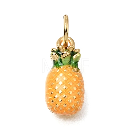 Brass Enamel Pendants KK-G605-13G-02-1