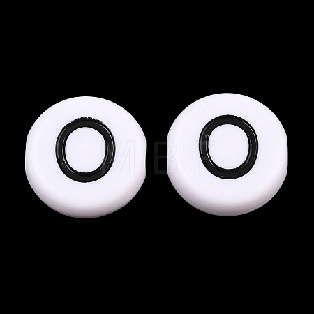 Opaque Acrylic European Beads AC-CBA3BDD-01O-1