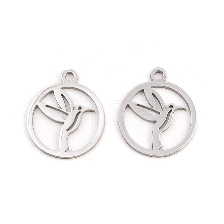 304 Stainless Steel Charms STAS-E521-07P-01-1