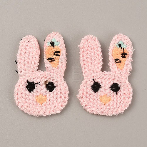 Animal Polyester Knitted Appliques DIY-WH0399-42C-1