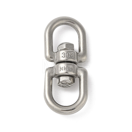 Non-Tarnish 304 Stainless Steel 8 Shape Swivel Clasps STAS-S127-03P-02-1