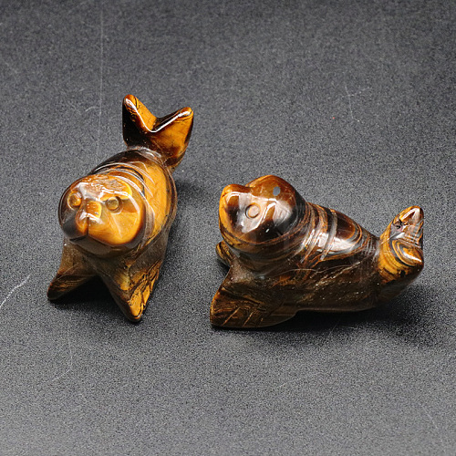 Natural Tiger Eye Carved Figurines PW-WGC1415-07-1