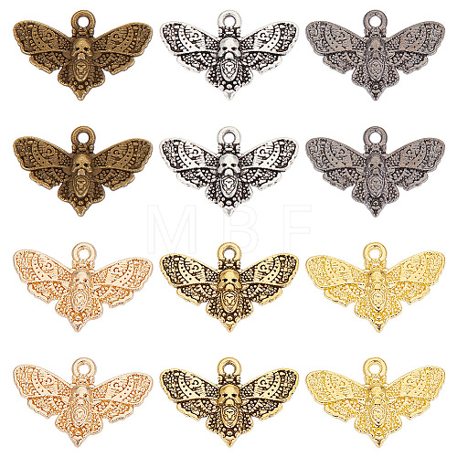 GOMAKERER 60Pcs 6 Colors Alloy Pendant FIND-GO0001-19-1